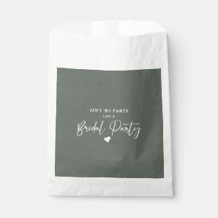 Bolsa De Papel Partido Británico de Caligrafía minimalista
