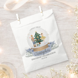 Bolsa De Papel Partido de Cumpleaños de Blue Nutcracker favorece