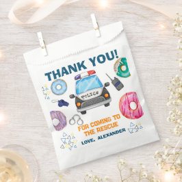 Bolsa De Papel Partido de Cumpleaños de la Policía