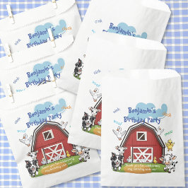 Bolsa De Papel Partido de Cumpleaños de los Granjeros Rojos y los