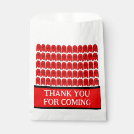 Bolsa De Papel Partido de Cumpleaños del Barco Rojo