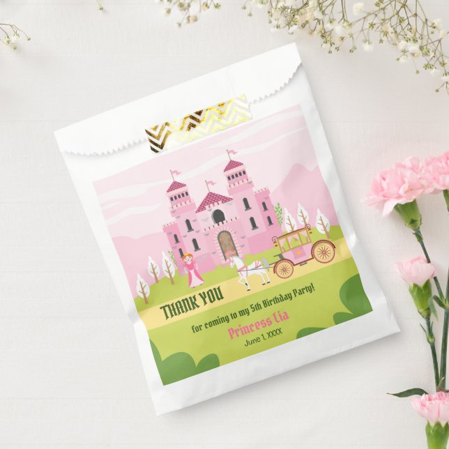 Bolsa De Papel Partido de Cumpleaños del Chica de la Princesa Rea (Sellado)