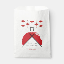 Bolsa De Papel Partido de cumpleaños temático de Hibachi Chef pri