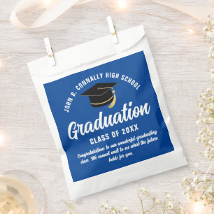 Bolsa De Papel Partido de Graduación Personalizado Moderno de Gra