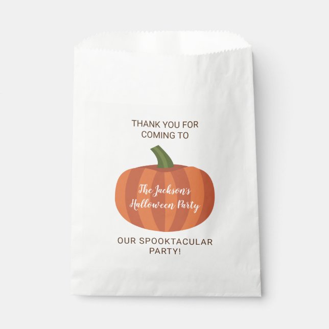 Bolsa De Papel Partido de Halloween Cumpkin Spooktacular (Anverso)