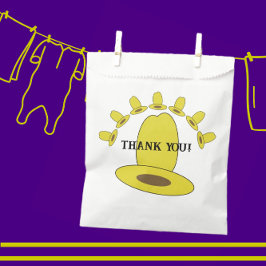 Bolsa De Papel Partido del Cumpleaños del Gorra Vaquero