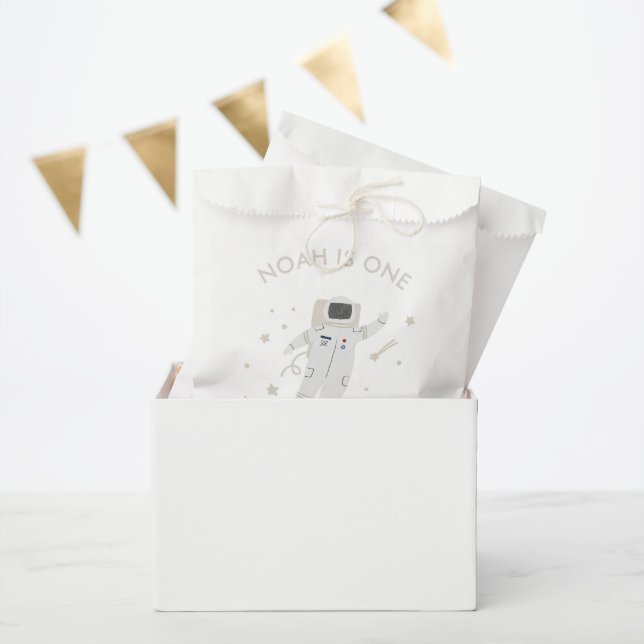 Bolsa De Papel Partido del espacio ultraterrestre astronauta favo (Fiesta)
