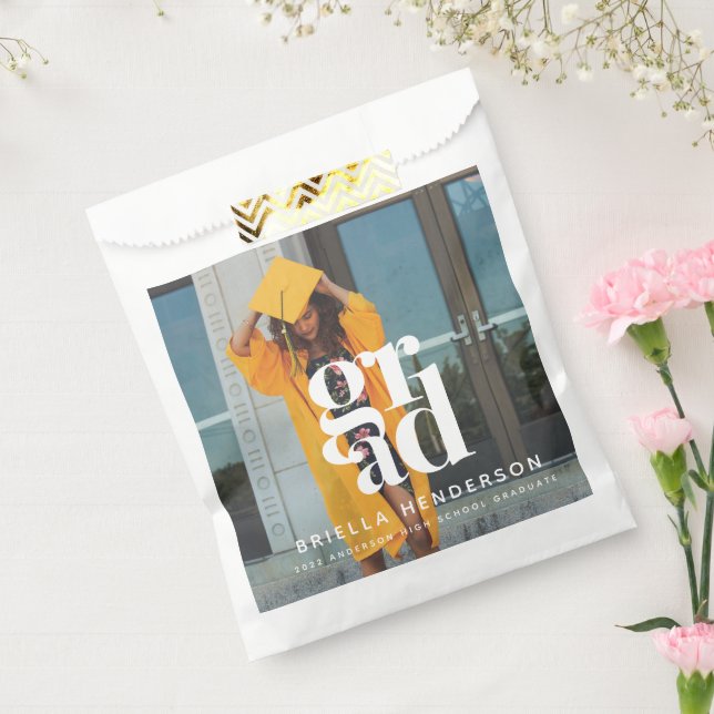 Bolsa De Papel Partido moderno de graduación favorece la bolsa (Sellado)