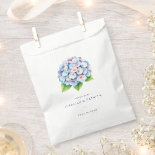 Bolsa De Papel Pasado Romántico Floral Hortensia