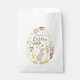 Bolsa De Papel Pascua de Huevo Floral