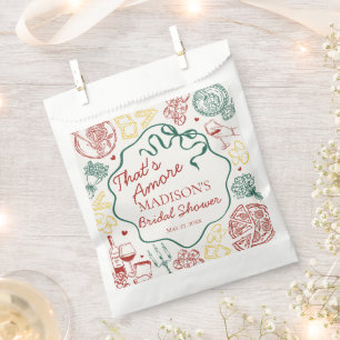 Bolsa De Papel Pasta Italiana Eso Es Amor Despedida de Soltera
