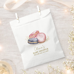 Bolsa De Papel Pastel Bonjour Bébé Macarons francés Baby Shower