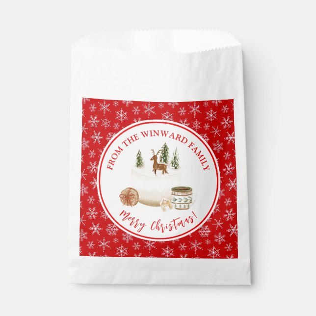 Bolsa De Papel Pastel de Navidades de Holiday Baking (Anverso)
