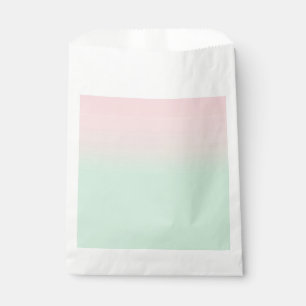 Bolsa De Papel Pastel Estético Gradiente Muerto Pink Mint Verde