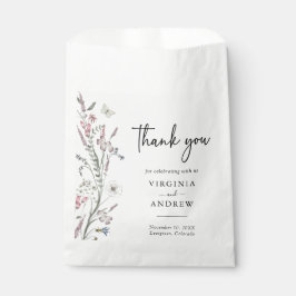 Bolsa De Papel Pastel Floral Boda
