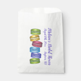 Bolsa De Papel Pastel francés Macaron Cookie Stack Bridal Ducha