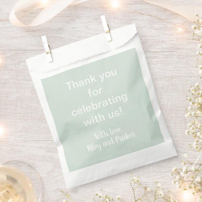 Bolsa De Papel Pastel Sage Green (Cortado)