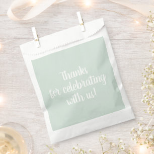 Bolsa De Papel Pastel Sage Green