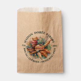Bolsa De Papel Pastelería Tienda Pastelero Postres Dulces Torta P