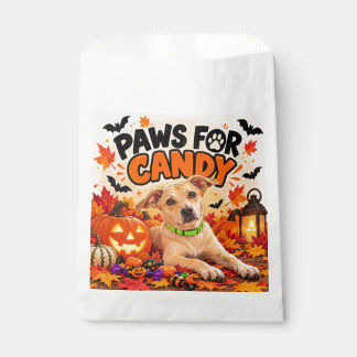 Bolsa De Papel Patas para Caramelo Perrito Lindo de Halloween y C