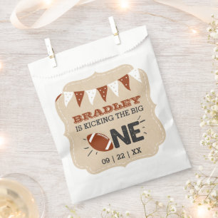 Bolsa De Papel Patear El Grande Primer cumpleaños del fútbol