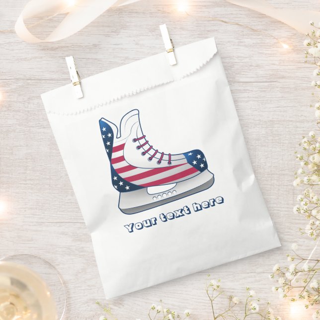 Bolsa De Papel Patinaje de hockey de EE. UU. (Cortado)