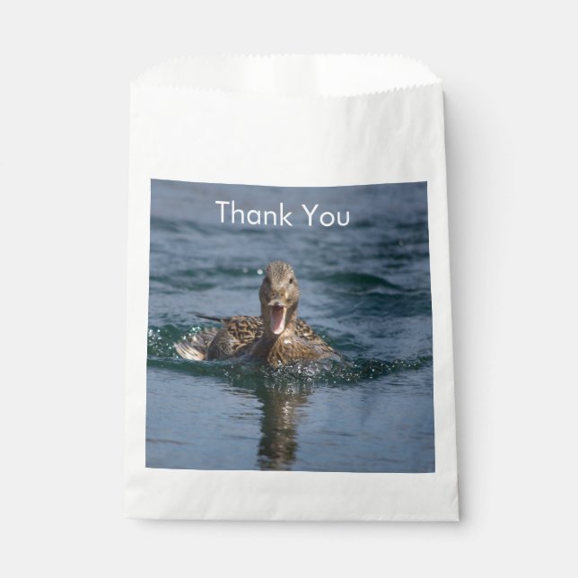 Bolsa De Papel Pato abierto con pico (Anverso)