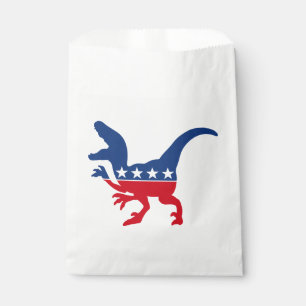 Bolsa De Papel Patriótico anti-política T-Rex