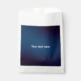 Bolsa De Papel Patrón abstracto azul oscuro | Añadir texto