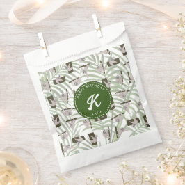 Bolsa De Papel Patrón animal espumoso en bosque silvestre cumplea