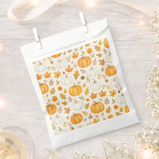 Bolsa De Papel Patrón de calabaza | Acción de gracias (Cortado)