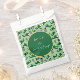 Bolsa De Papel Patrón de camiones de basura de reciclaje