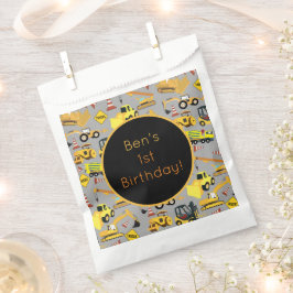 Bolsa De Papel Patrón de camiones de construcción personalizados