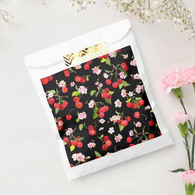 Bolsa De Papel Patrón de cerezas 2 (Sellado)