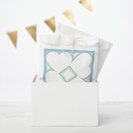 Bolsa De Papel Patrón de corazones blancos