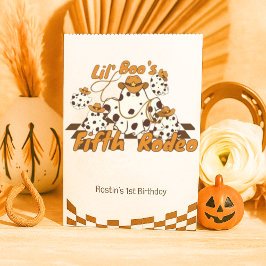 Bolsa De Papel Patrón de Halloween de Cowboy retro revisado Cumpl