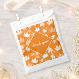 Bolsa De Papel Patrón de hojas otoñales gracias