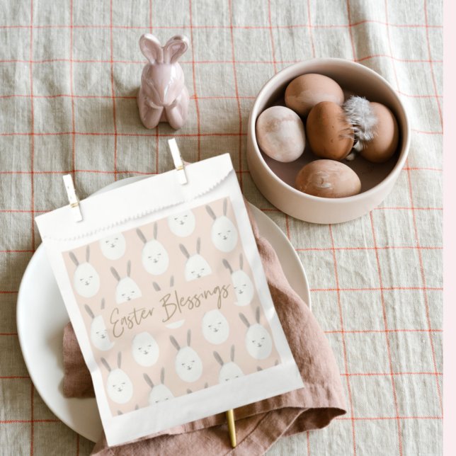 Bolsa De Papel Patrón de huevo de conejo pastel moderno | Bendici (Subido por el creador)