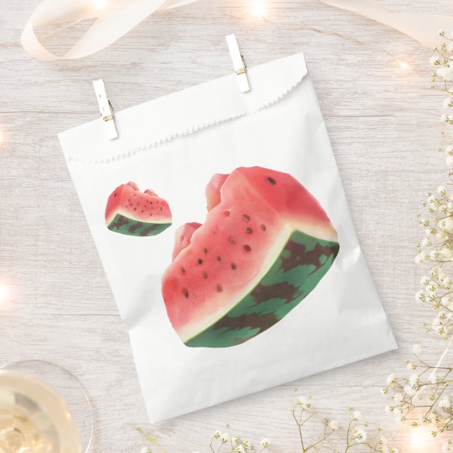 Bolsa De Papel Patrón de sandía (Cortado)