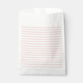 Bolsa De Papel Patrón elegante de franjas horizontales rosadas y