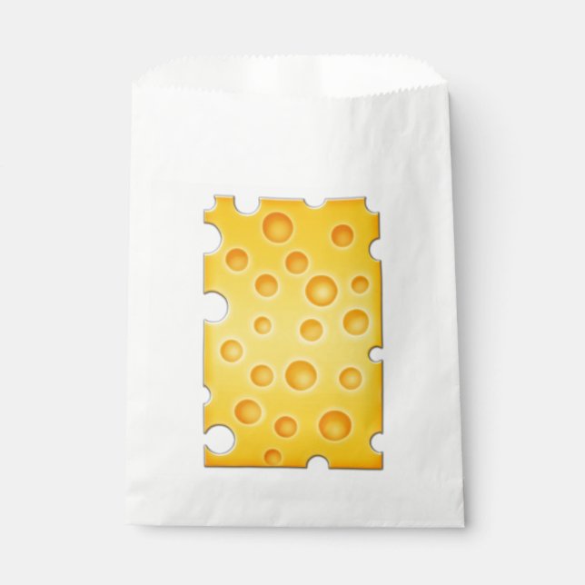 Bolsa De Papel Patrón suizo de textura con queso Cheezy (Anverso)