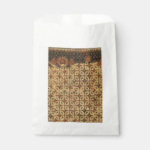 Bolsa De Papel Patrón vintage de batik indonesio Kawung rústico