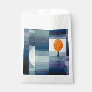 Bolsa De Papel Paul Klee Heraldo de Otoño Azul Moderno Abstracto