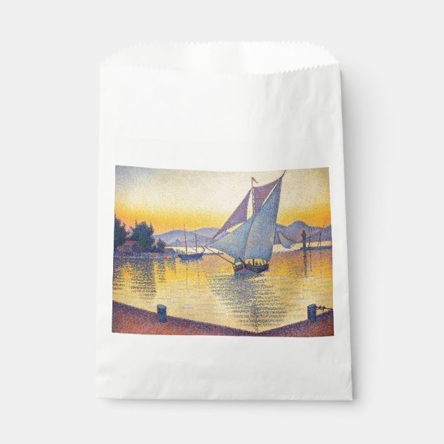 Bolsa De Papel Paul Signac - El puerto al atardecer, Opus 236 (Anverso)