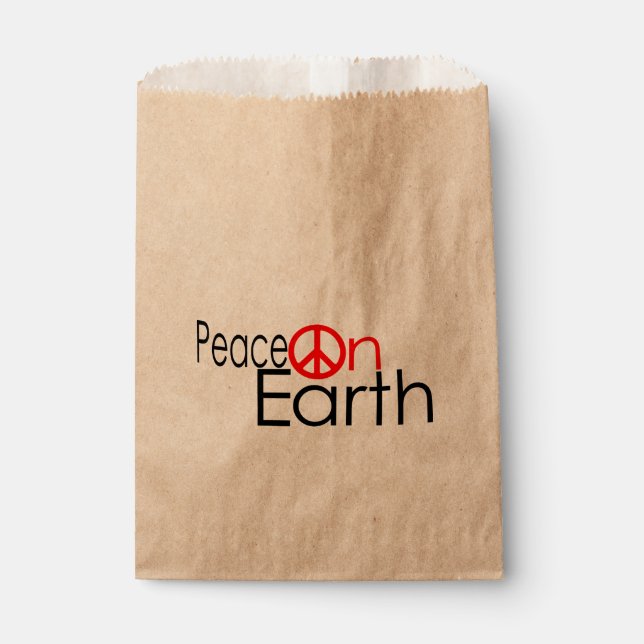 Bolsa De Papel Paz en la Tierra (Anverso)
