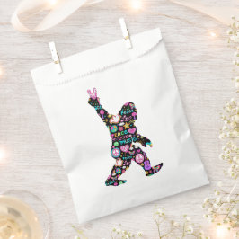 Bolsa De Papel Peace Love Bigfoot Hippie Funny Bigfoot Lover