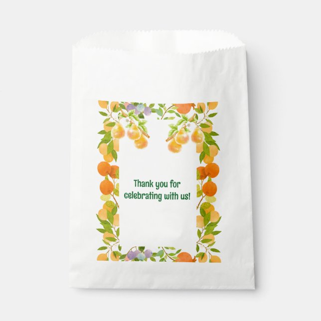 Bolsa De Papel Pears Say Gracias (Anverso)