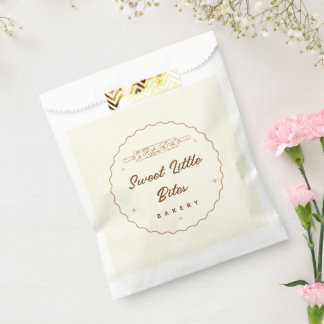 Bolsa De Papel Pegatina del logotipo de la panadería Sweet Little