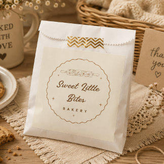 Bolsa De Papel Pegatina del logotipo de Sweet Little Bites Bakery