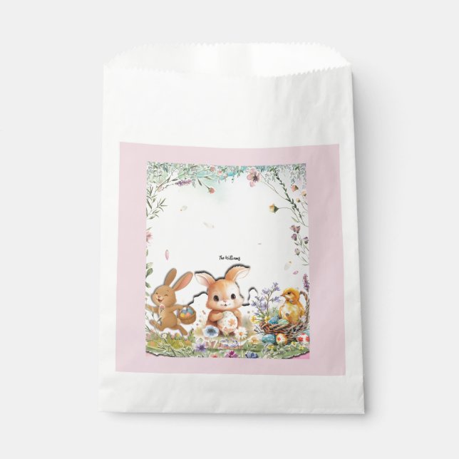 Bolsa De Papel Pegatinas personalizadas de Pascua (Anverso)